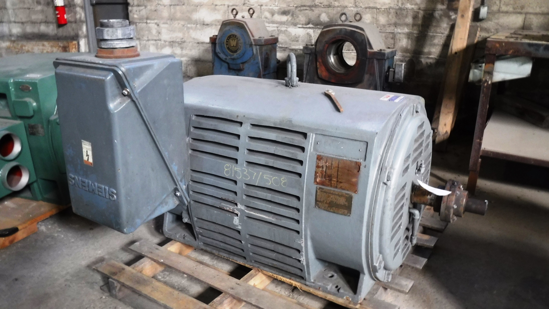 Siemens 600 HP 3600 RPM 508S Squirrel Cage Motors 81537